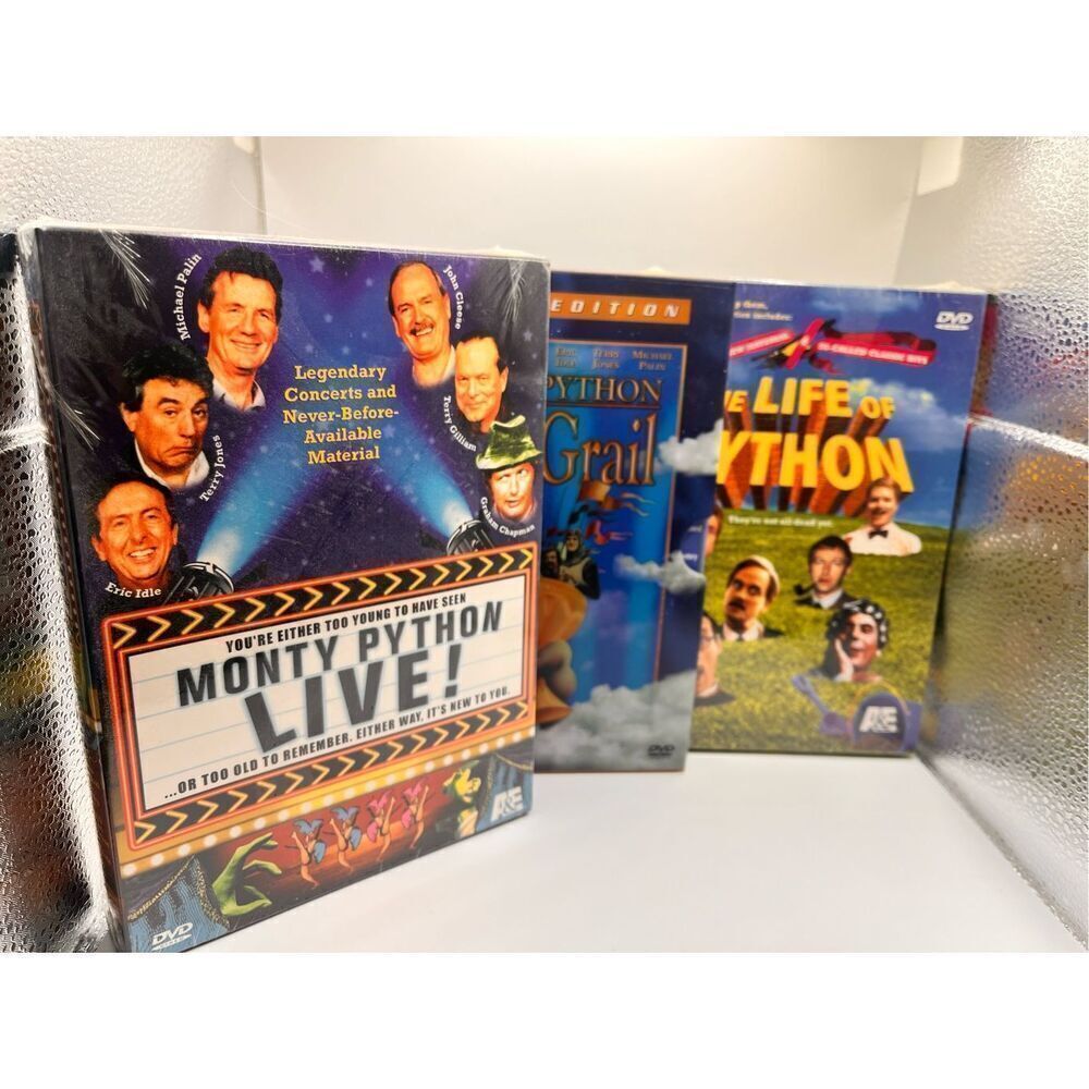 Lot of Monty Python DVDs Life of Python, Holy Grail, and Live! - Picture 10 of 16